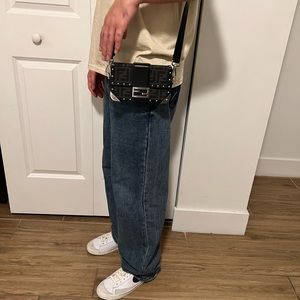 Baguette Trunk Mini
FF jacquard fabric bag